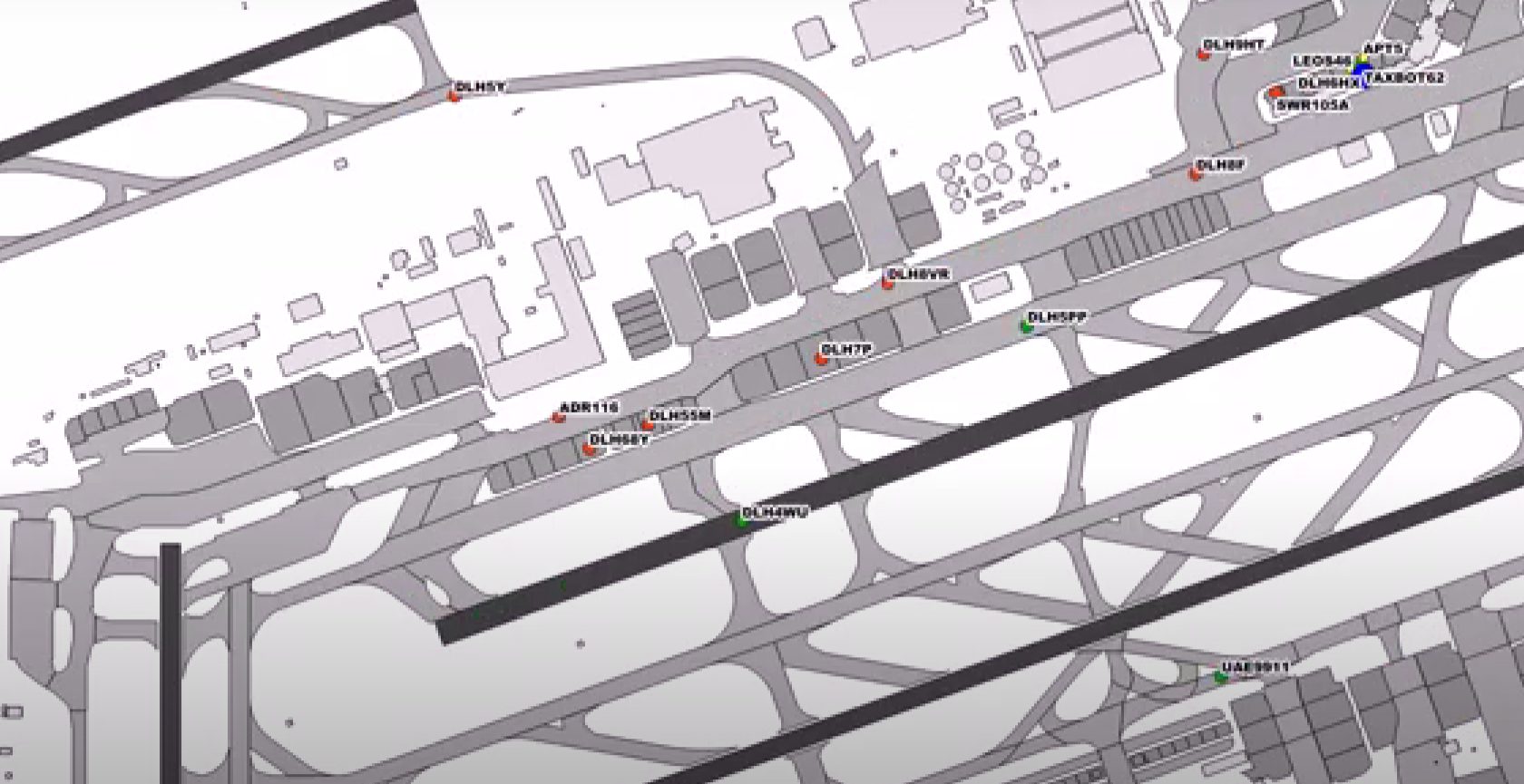 TaxiBot airside simulation